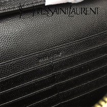 YSL-377828-02 聖邏蘭新款原版皮球紋黑扣信封包