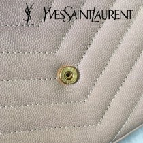 YSL-377828-06 聖邏蘭新款原版皮球紋黑扣信封包