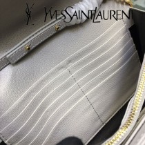 YSL-377828-03 聖邏蘭新款原版皮球紋黑扣信封包