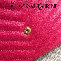 YSL-377828-04 聖邏蘭新款原版皮球紋黑扣信封包