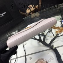 YSL-377828-03 聖邏蘭新款原版皮球紋黑扣信封包