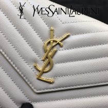 YSL-377828-03 聖邏蘭新款原版皮球紋黑扣信封包