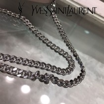 YSL-377828-011 聖邏蘭新款原版皮球紋銀扣信封包