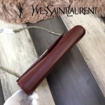 YSL-377828-019  聖邏蘭新款原版皮球紋銀扣信封包