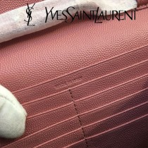 YSL-377828-016 聖邏蘭新款原版皮球紋銀扣信封包