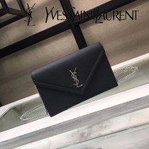 YSL-354113 聖邏蘭新款原版皮黑色真皮鏈條包