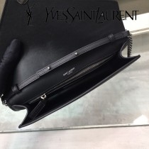 YSL-354113 聖邏蘭新款原版皮黑色真皮鏈條包