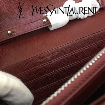 YSL-377828-019  聖邏蘭新款原版皮球紋銀扣信封包