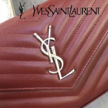 YSL-377828-019  聖邏蘭新款原版皮球紋銀扣信封包