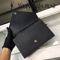 YSL-354113 聖邏蘭新款原版皮黑色真皮鏈條包