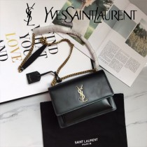 YSL-441971 聖邏蘭新款頂級進口原單王子文鄭秀文同款牙簽紋日落包