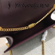 YSL-354119-01 聖邏蘭新款原版皮魚子醬流蘇斜背包