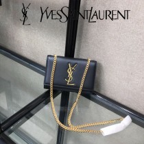 YSL-354121  聖邏蘭新款原版皮平紋斜挎小包