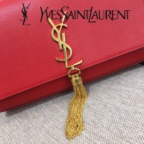 YSL-354119-02  聖邏蘭新款原版皮魚子醬流蘇斜背包