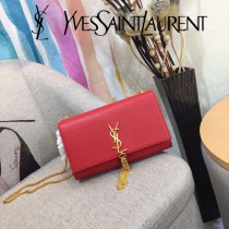 YSL-354119-02  聖邏蘭新款原版皮魚子醬流蘇斜背包