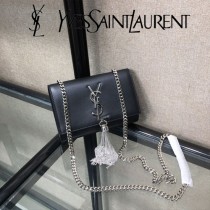 YSL-354121-02  聖邏蘭新款原版皮平紋斜挎小包