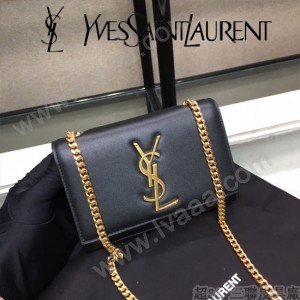 YSL-354121  聖邏蘭新款原版皮平紋斜挎小包