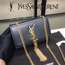 YSL-354121-03  聖邏蘭新款原版皮平紋斜挎小包