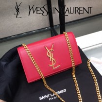 YSL-354121-01  聖邏蘭新款原版皮平紋斜挎小包