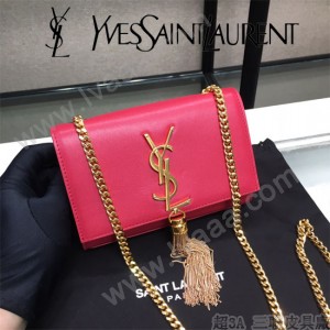 YSL-354121-04  聖邏蘭新款原版皮平紋斜挎小包