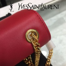 YSL-354121-01  聖邏蘭新款原版皮平紋斜挎小包