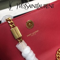 YSL-354121-01  聖邏蘭新款原版皮平紋斜挎小包
