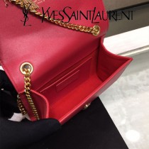 YSL-354121-04  聖邏蘭新款原版皮平紋斜挎小包