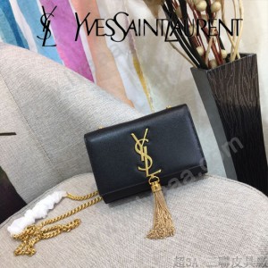 YSL-354120 聖邏蘭新款原版皮魚子醬流蘇斜背包