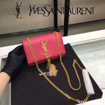 YSL-354121-04  聖邏蘭新款原版皮平紋斜挎小包