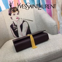 YSL-354119-01 聖邏蘭新款原版皮魚子醬流蘇斜背包