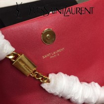 YSL-354121-04  聖邏蘭新款原版皮平紋斜挎小包