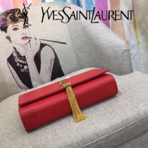 YSL-354119-02  聖邏蘭新款原版皮魚子醬流蘇斜背包