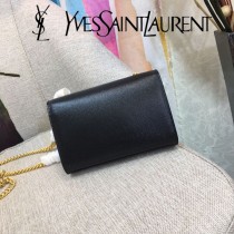 YSL-354121-05  聖邏蘭新款原版皮平紋斜挎小包