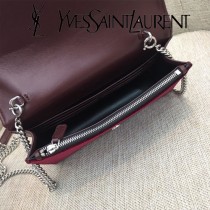 YSL-354122-03  聖邏蘭新款原版皮天鵝絨款斜背包