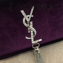 YSL-354122-02  聖邏蘭新款原版皮天鵝絨款斜背包