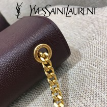 YSL-354121-06  聖邏蘭新款原版皮平紋斜挎小包
