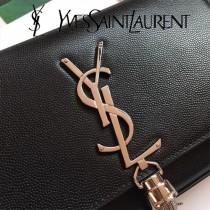 YSL-377628  聖邏蘭新款原版皮魚子醬流蘇斜背包