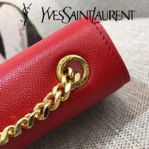 YSL-354121-07  聖邏蘭新款原版皮平紋斜挎小包