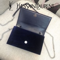 YSL-354122-01  聖邏蘭新款原版皮天鵝絨款斜背包