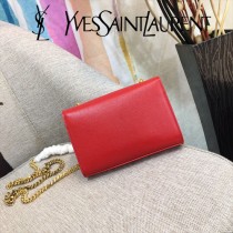 YSL-354121-07  聖邏蘭新款原版皮平紋斜挎小包
