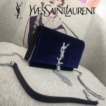 YSL-354122-02  聖邏蘭新款原版皮天鵝絨款斜背包