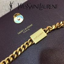 YSL-354121-06  聖邏蘭新款原版皮平紋斜挎小包