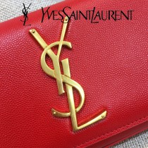 YSL-354121-07  聖邏蘭新款原版皮平紋斜挎小包