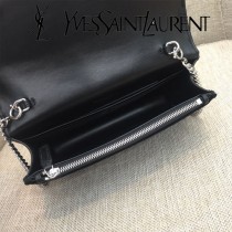 YSL-354122  聖邏蘭新款原版皮天鵝絨款斜背包