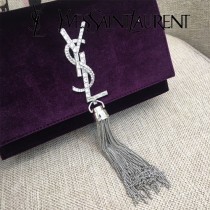 YSL-354122-02  聖邏蘭新款原版皮天鵝絨款斜背包