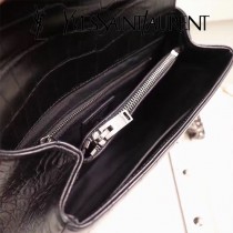 YSL原版皮新款  392737  牛皮壓鱷魚紋郵差包  鏈條包