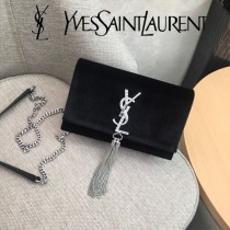 YSL-354122  聖邏蘭新款原版皮天鵝絨款斜背包