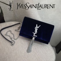 YSL-354122-01  聖邏蘭新款原版皮天鵝絨款斜背包