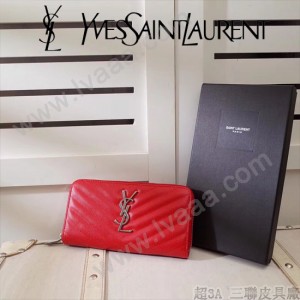 YSL-358094-06 原版皮 新款  拉璉款爆款 錢包