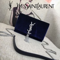 YSL-354122-01  聖邏蘭新款原版皮天鵝絨款斜背包